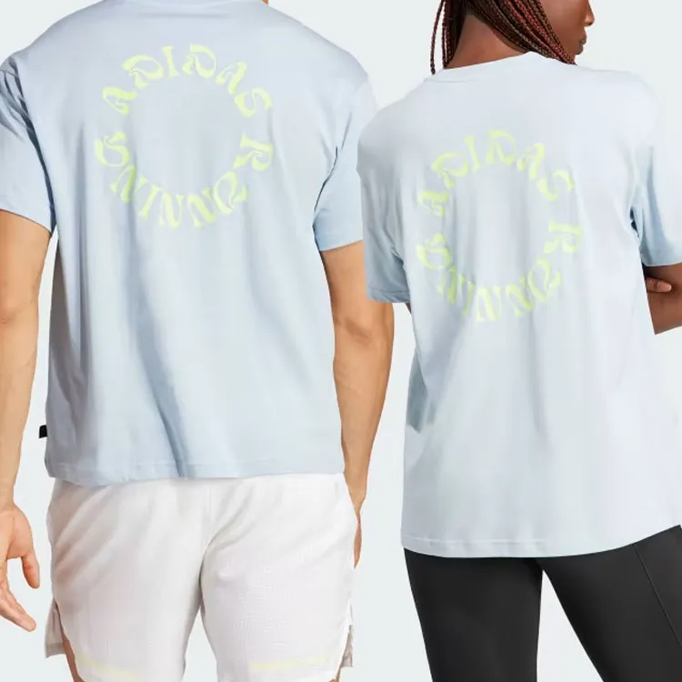 Adidas BREAK THE NORM T Shirts Unisex Light Blue-1