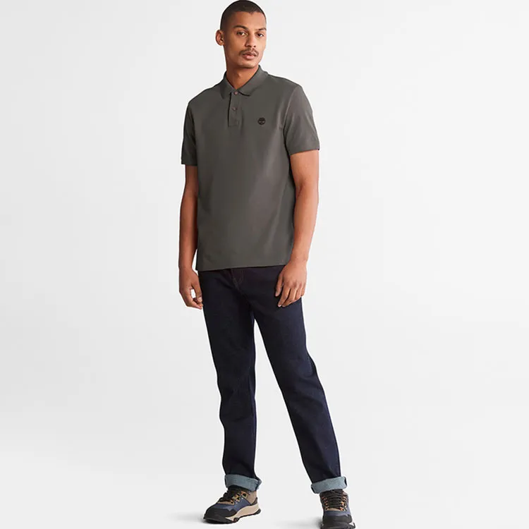 Timberland Polo Shirt Men's Gray-2