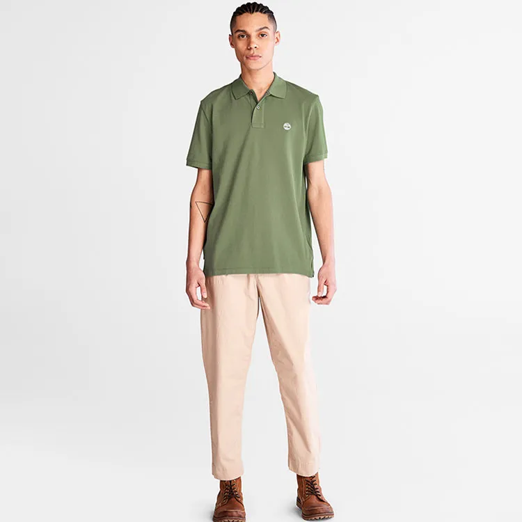 Timberland Polo Shirt Men's Kassel Green-2