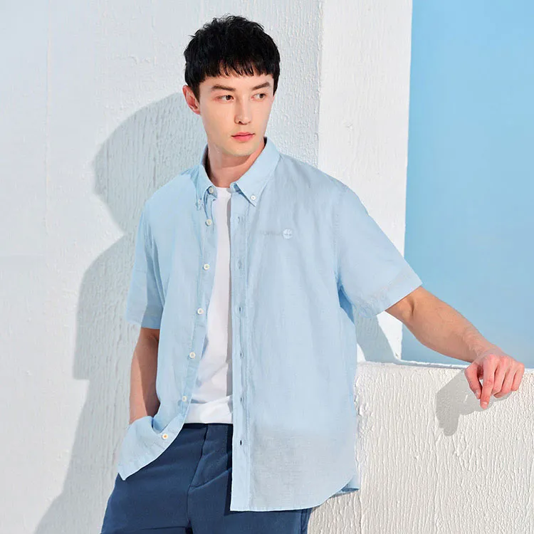 Timberland Shirt Men's Light Blue-3