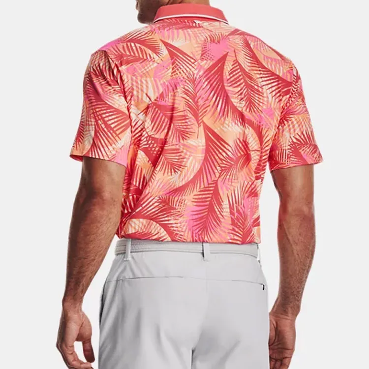 Under Armour Polo Shirts Men Pink-3