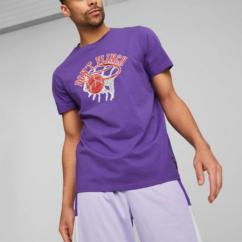 PUMA Blueprint T Shirts Men Violet-2