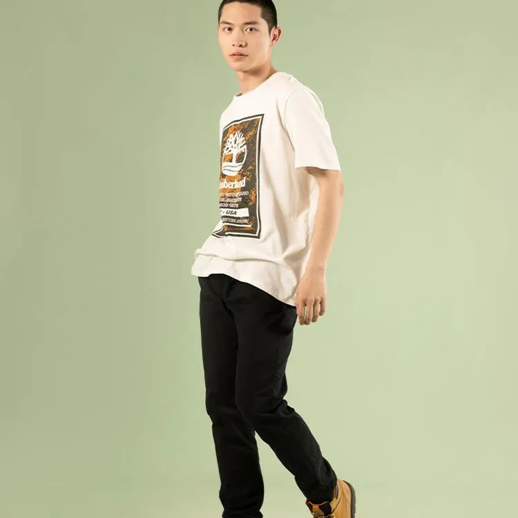 Timberland T Shirt Unisex Vintage White-3