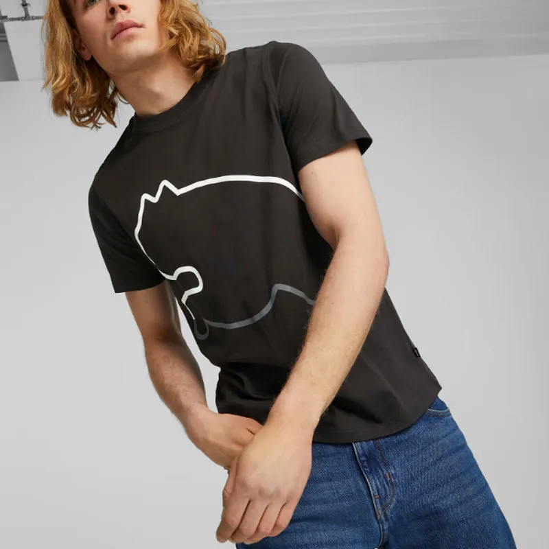 PUMA GRAPHICS T Shirts Men Black-3