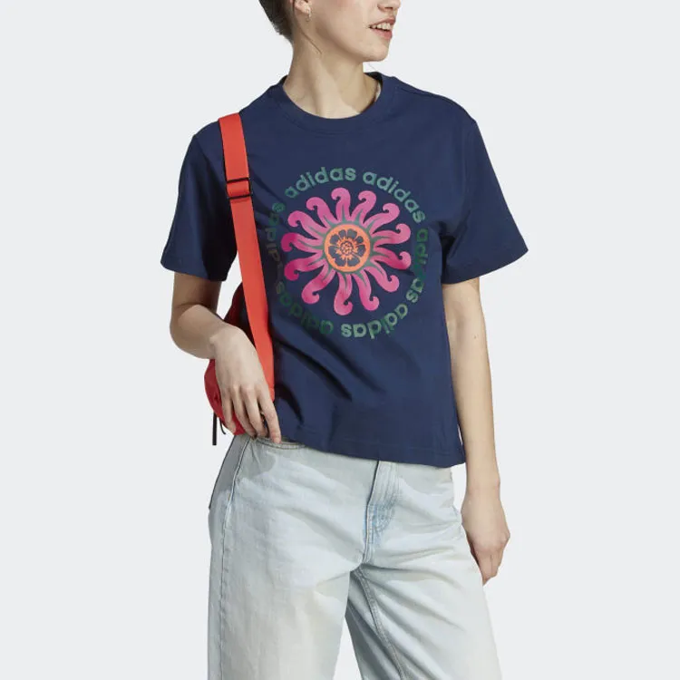 Adidas FARM Rio T-Shirts Women's Midnight Indigo-1