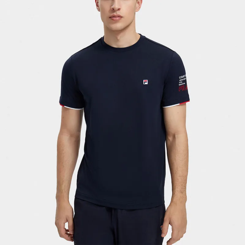 FILA T Shirts Men Royal Blue-4
