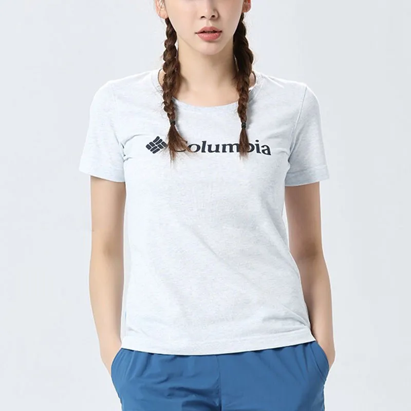 Columbia T-Shirts Women's White-1