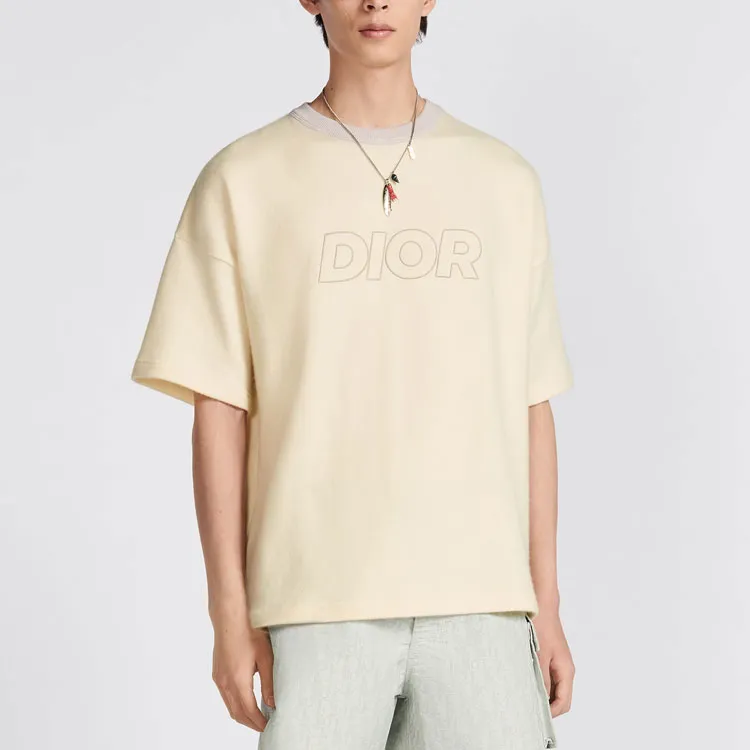 DIOR T-Shirts Men Ecru-2