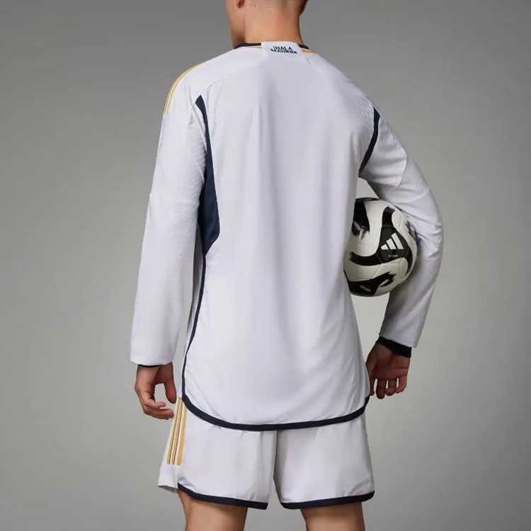Adidas Real Madrid 23/24 Long Sleeve Home Jersey-5