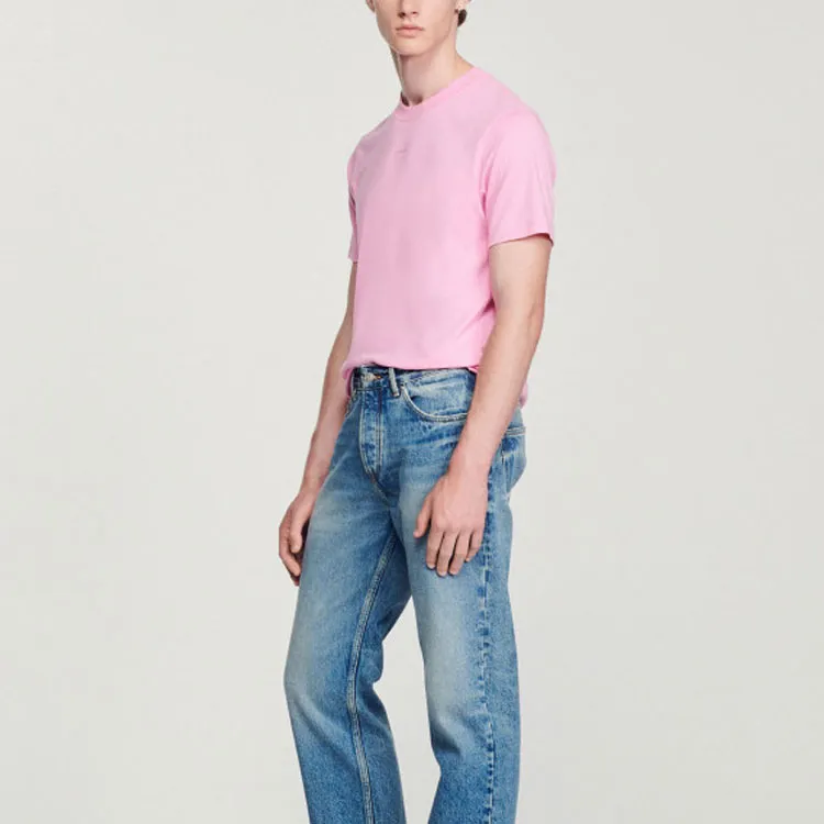 Sandro T-Shirts Men Pink-1