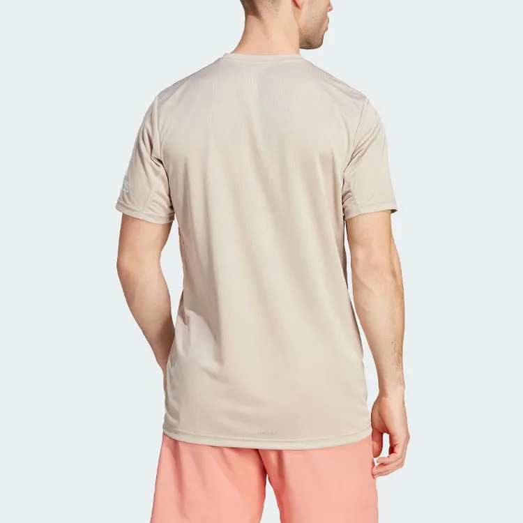 Adidas T Shirts Men Beige-2