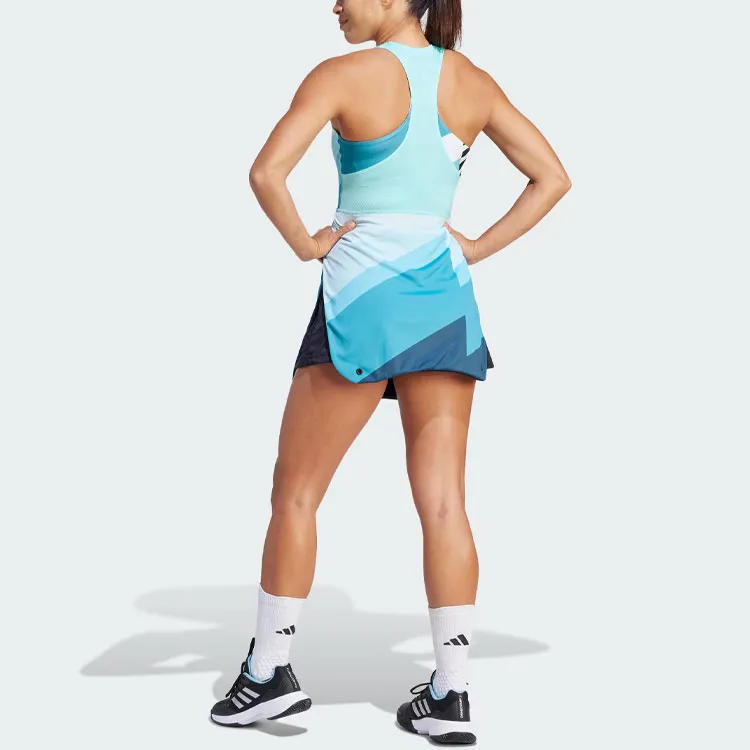 Adidas AEROREADY Sleeveless Dress Women's Blue-2