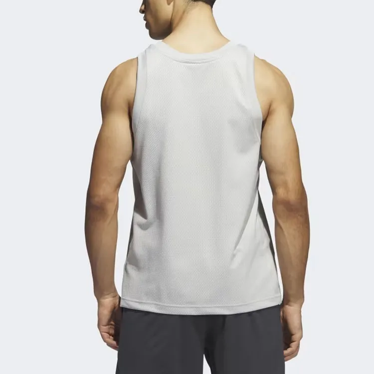 Adidas Tank Tops Men Gray-3