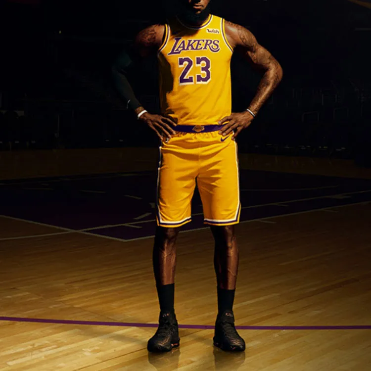 Nike X Nba Kids Los Angeles Lakers Lebron James Icon Edition Swingman Jersey-1