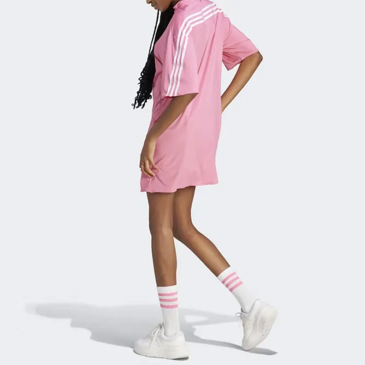 Adidas Short-Sleeved Dresses Women's Pink-4