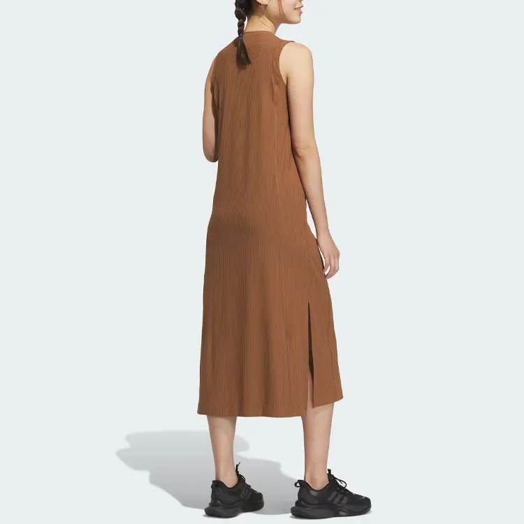 Adidas Sleeveless Dress Women's Brown-5