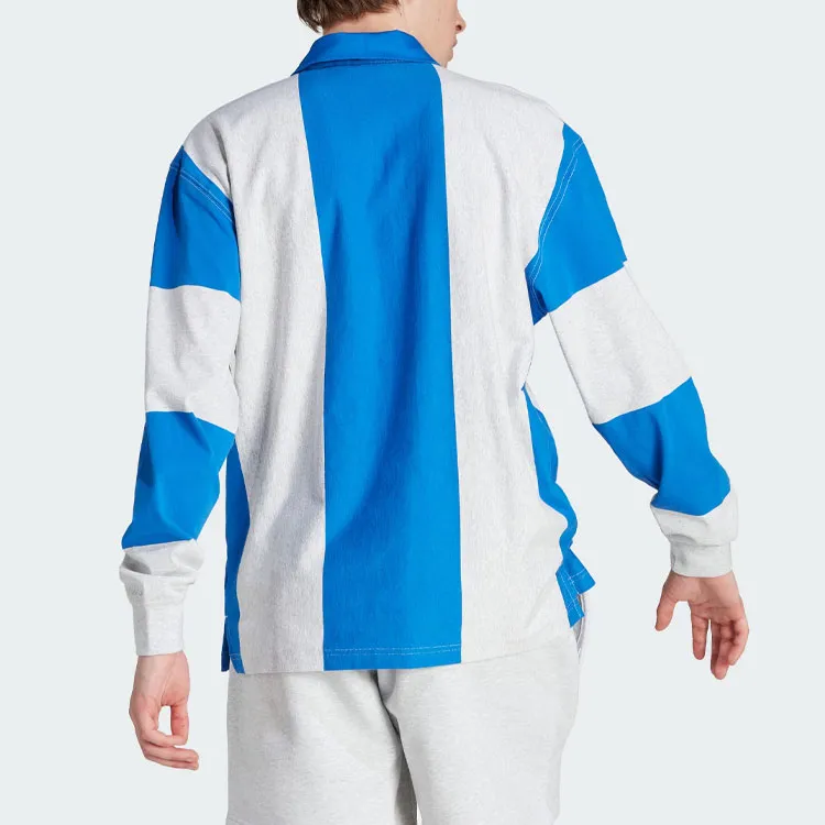 Adidas Originals RUGBY Polo Shirts Men Blue-2