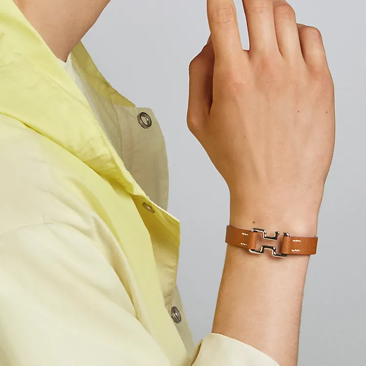 HERMES Wristbands Men Brown-1