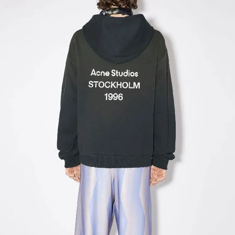 Acne Studios Logo print Drop shoulder Hoodie-3