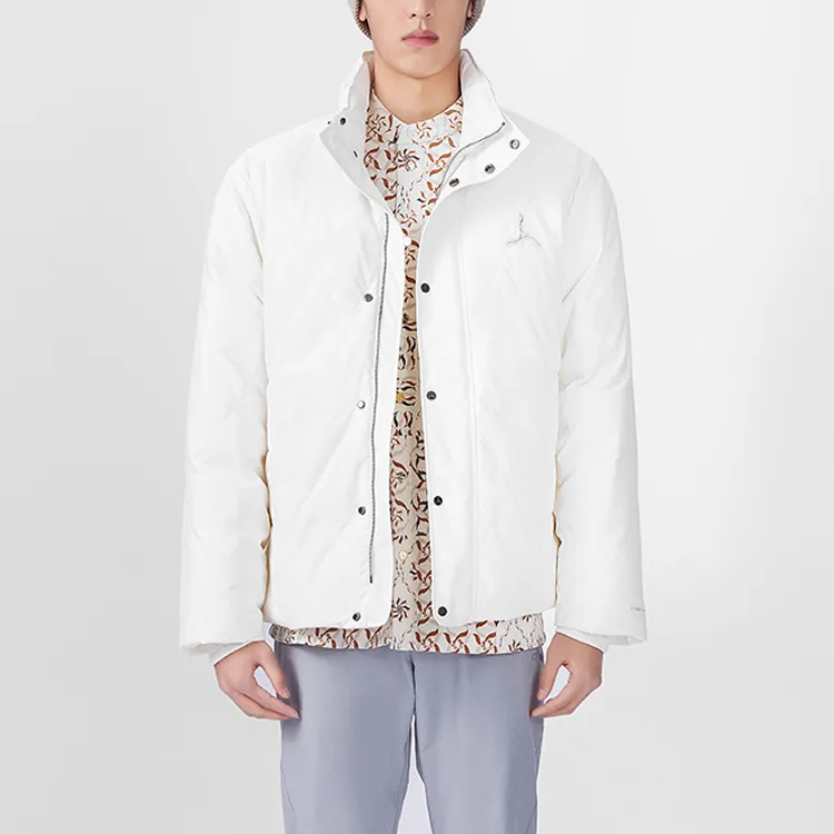 LI NING 1990 Classic Collection Down Jackets Men Ecru-2