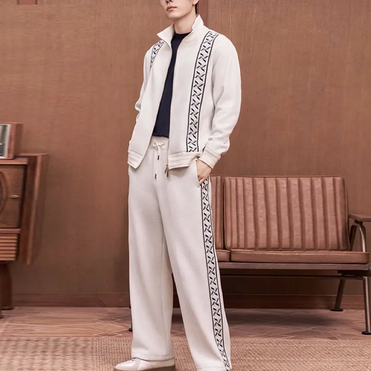 LI NING 1990 Tour Series Casual Pants Men's Ecru-2