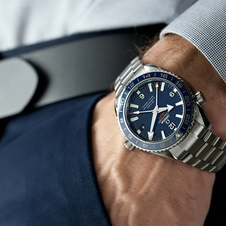OMEGA Seahorse Series Ocean Universe Automatic Mechanical Movement Men's Watches Watch 43.5mm Blue Dial-2