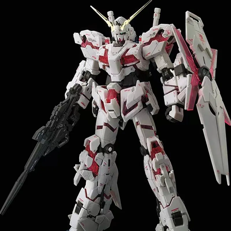 BANDAI Unicorn Gundam Unit 01 MG 1/100 Mobile Suit Gundam UC Unicorn Gundam Ver.Ka Version Electroplated Model Kits-1