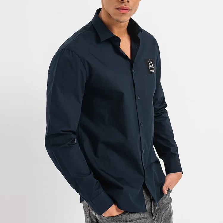 ARMANI EXCHANGE SS23 Shirt Men's Navy-5