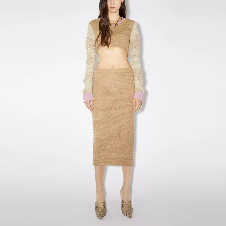 Acne Studios Casual Long Skirts Women's Tobacco-1