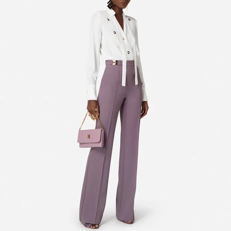 Elisabetta Franchi Casual Pants Women's Purple-1