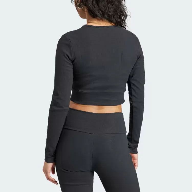 Adidas Originals Essential Ribbed Crop Top-2