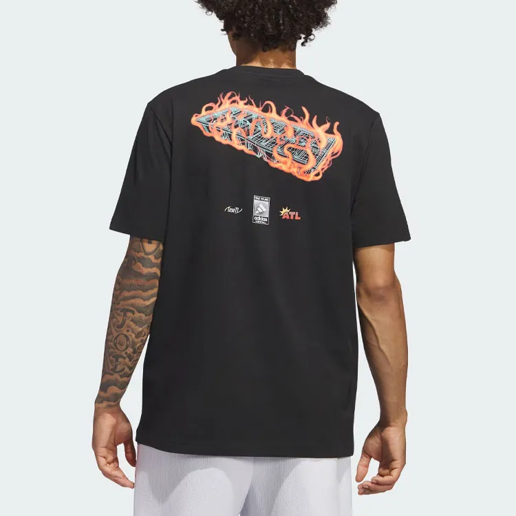 Adidas T Shirts Men Black-2
