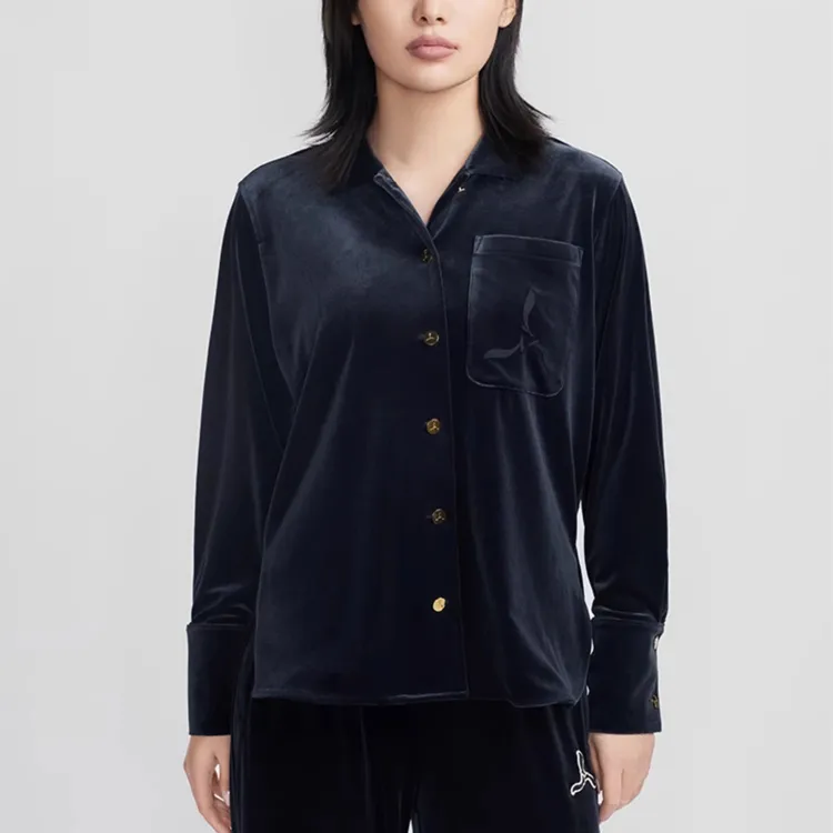 LI NING 1990 Classic Collection Shirts Women's Deep Mysterious Blue-2
