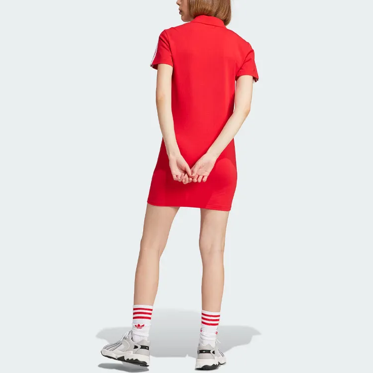 Adidas Originals Short Sleeved Dresses Women's Light Scarlet-2