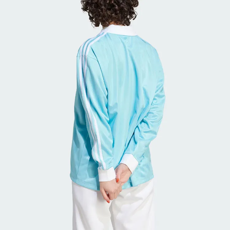 Adidas Originals Drop Shoulder Sleeve T Shirt Women's Crystal Blue-3