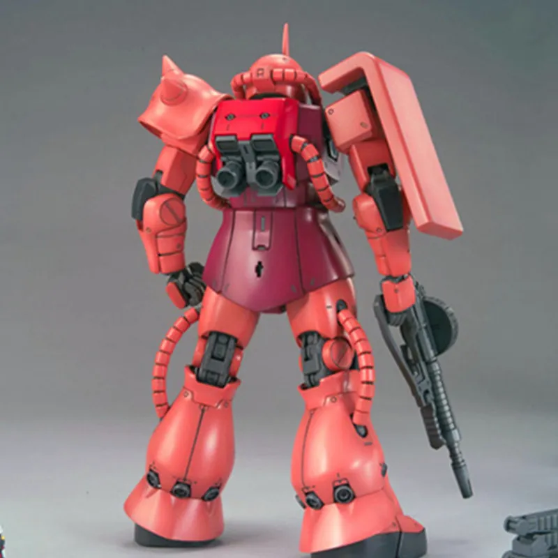BANDAI MG 1 100 Mobile Suit Gundam MS 06S Commander Type Zaku II Ver.2.0 Model Kits 18cm-2