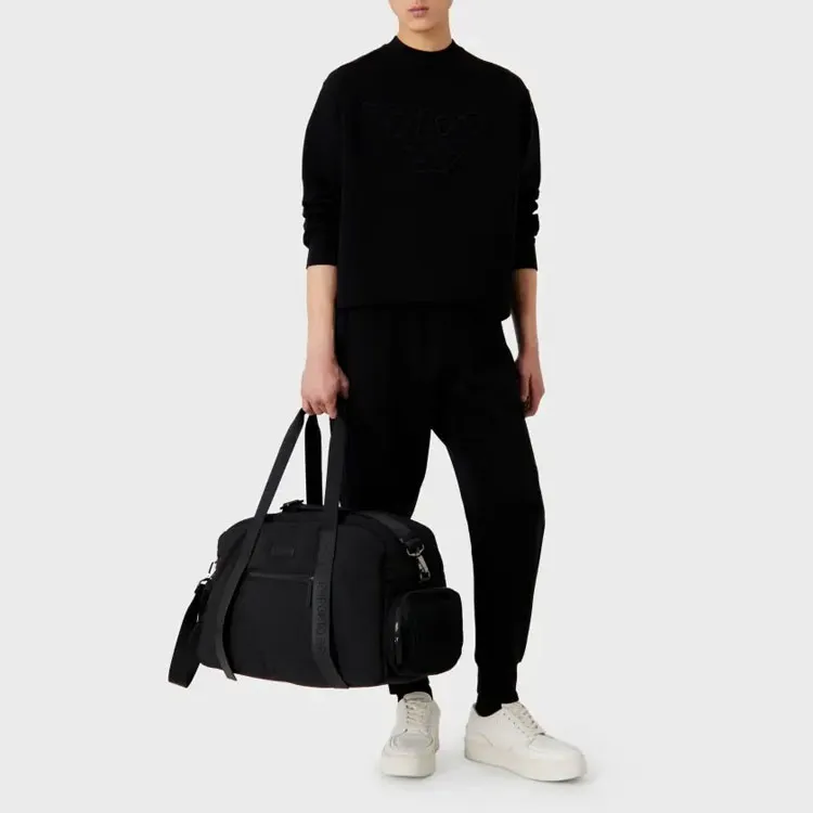 EMPORIO ARMANI Logo-embroidered Cotton Sweatshirt-1