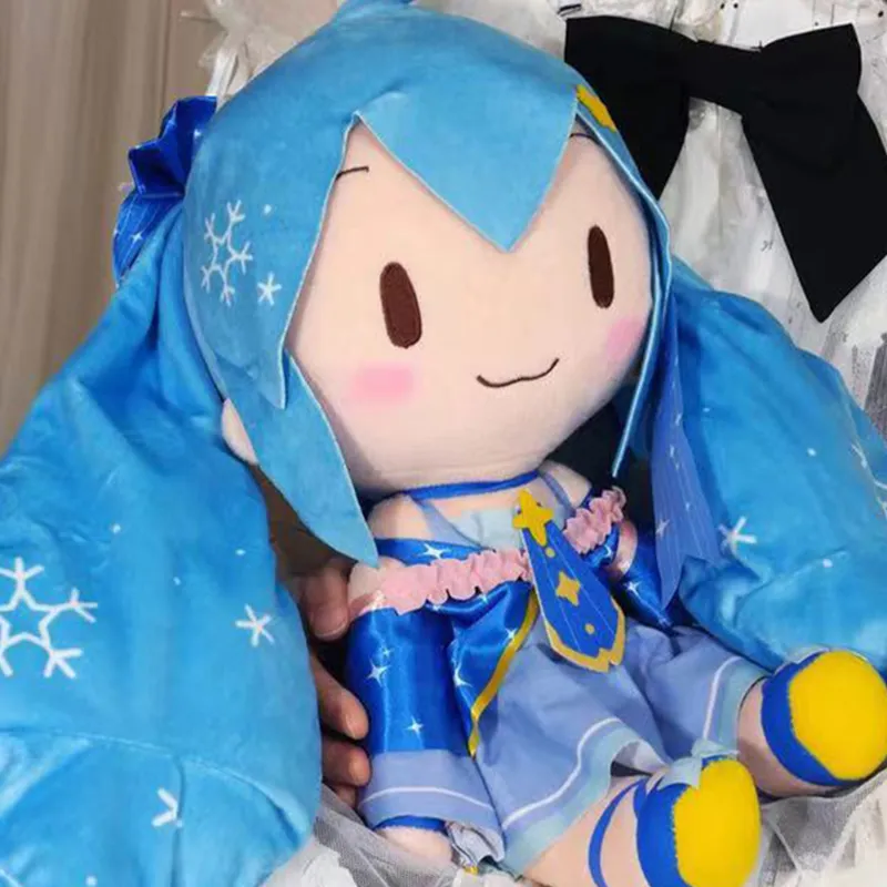 SEGA Vocaloid Hatsune Miku Snow Miku 2017 Reissued Version Dolls Plush Doll 27cm Height-1