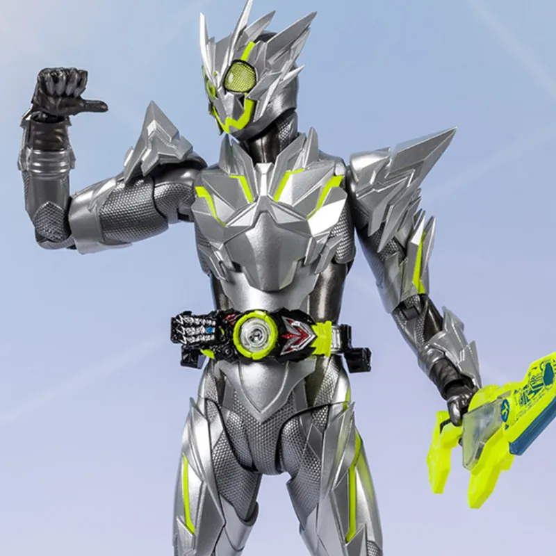 BANDAI Kamen Rider Zero One Soul Limited SHF Kamen Rider 01 Zero One Metal Cluster Locust Scale Figures 14.5cm-2