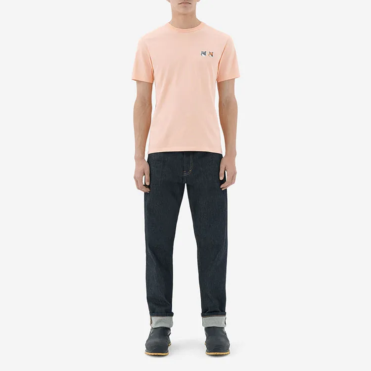 Maison Kitsune T Shirts Unisex Orange-2