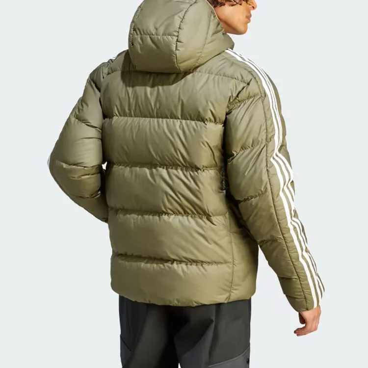Adidas ESSENTIALS Down Jacket Men's Olive Green-2