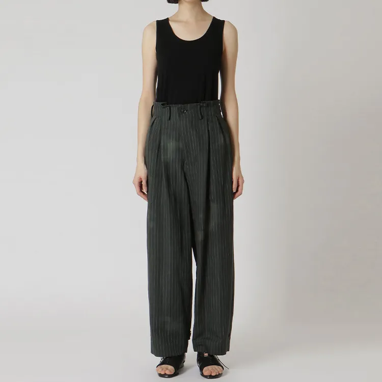 Yohji Yamamoto Suit Trouser Unisex Khaki Green-4