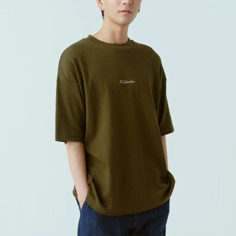 Columbia X Long Field Male Co-titled Series T-Shirts Unisex Olive Green-2