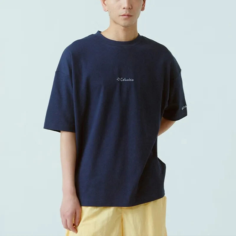 Columbia X Long Field Male Co titled Series T Shirts Unisex Blue-2