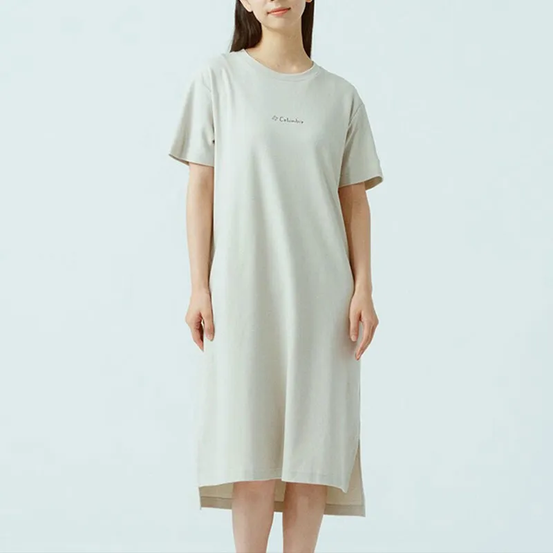 Columbia X Long Field Male Co-titled Series Short-Sleeved Dresses Women's Khaki-2