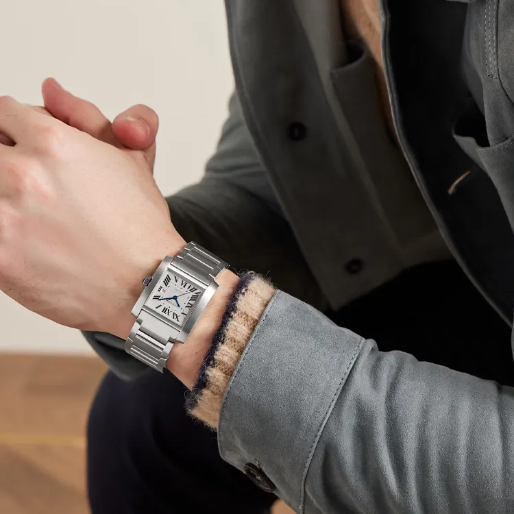 Cartier Men TANK DE Watch-4