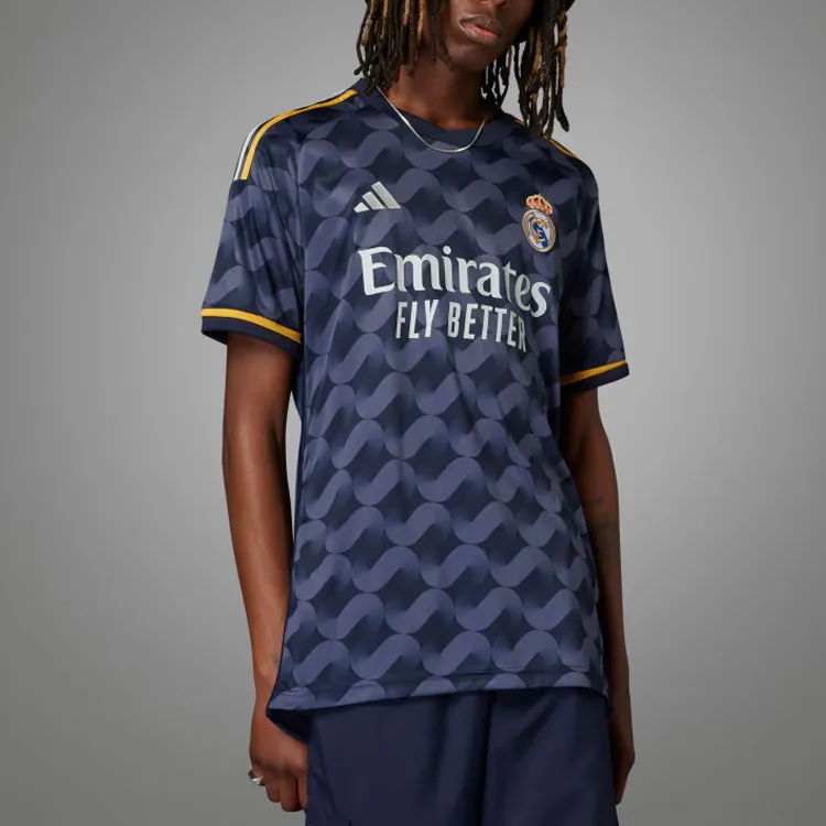 Adidas Real Madrid Soccer Jerseys Men Dark Blue-2