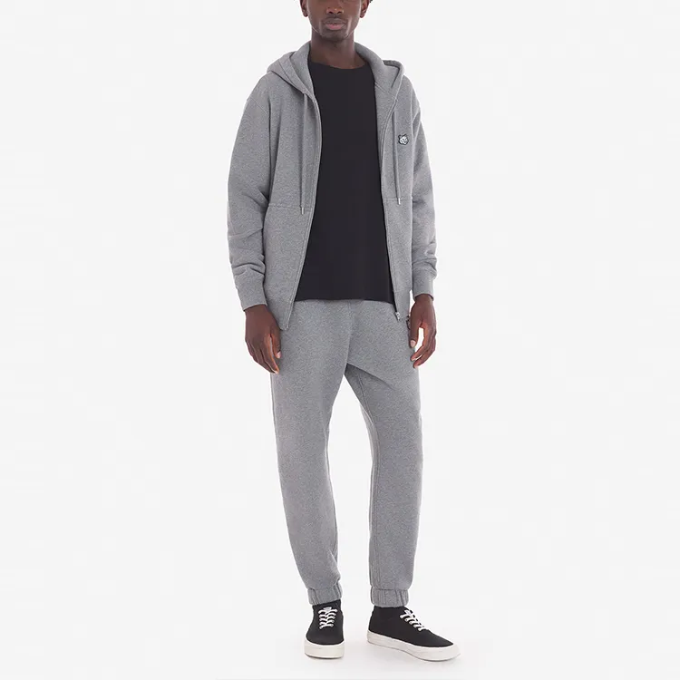 Maison Kitsune Bold Fox Head Patch Comfort Zipped Hoodie-2