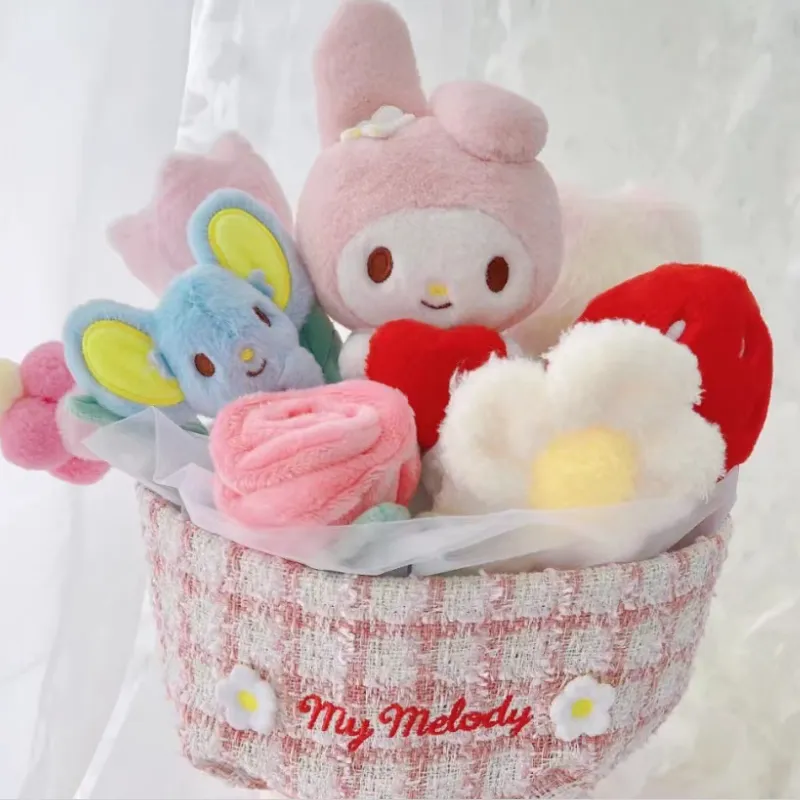 POP MART x Sanrio My Melody Bouquet Dolls Plush Doll-2