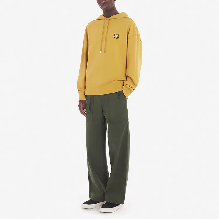 Maison Kitsune Fox Head Patch Drawstring Hoodie-2